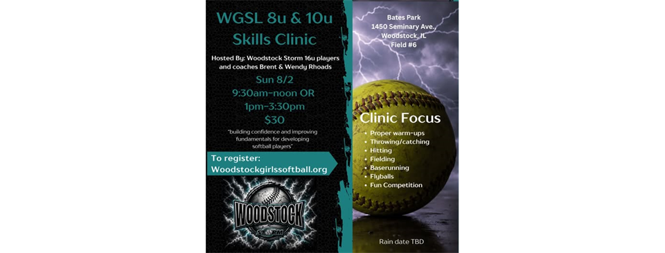 8u & 10u Fall Skills Clinic